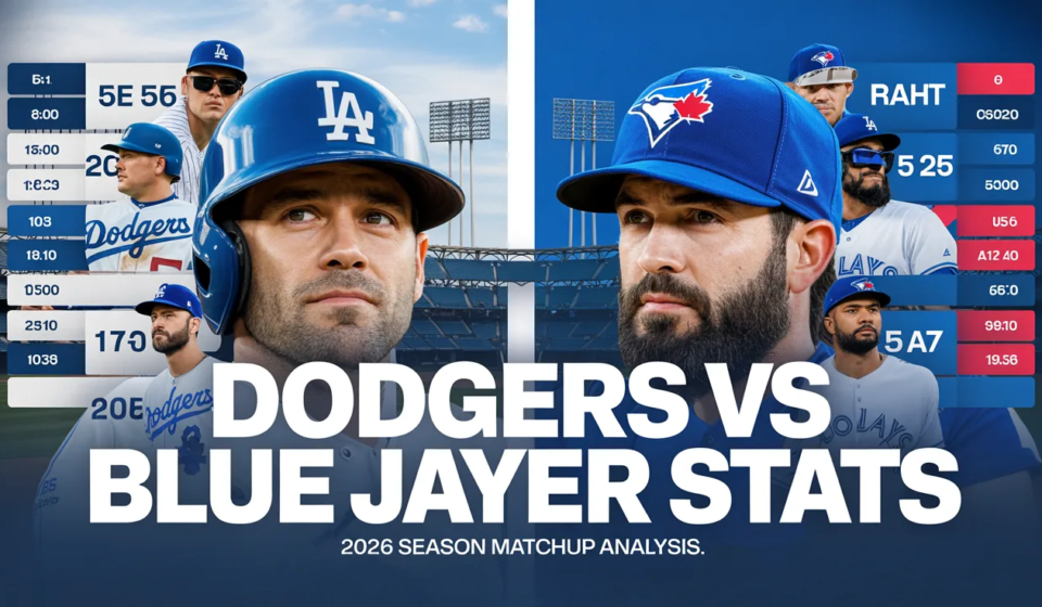 Dodgers vs Toronto Blue Jays Match Player Stats
