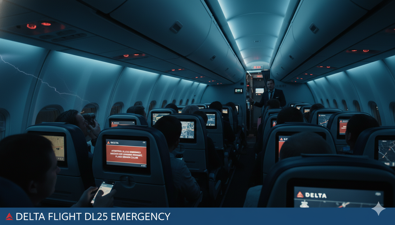 Delta Flight DL25 Emergency