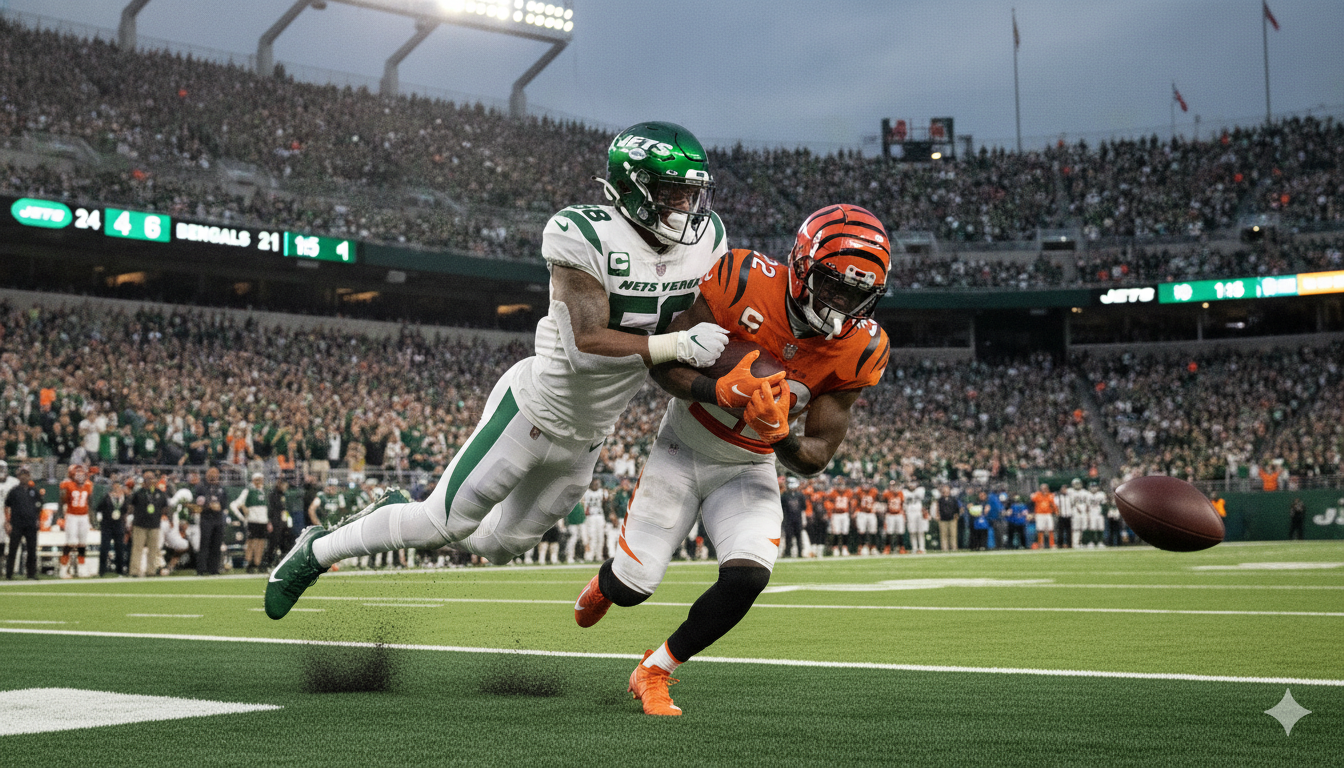 New York Jets vs Bengals Match Player Stats